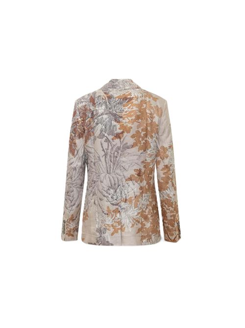 Giacca donna in seta stampa Pattern Mauve Pierre Louis Mascia | CIADOX-GC12430518175/101